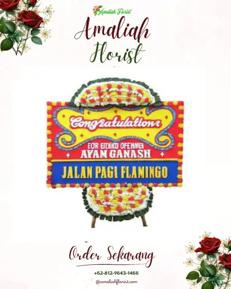 Sewa Papan Bunga Bercak